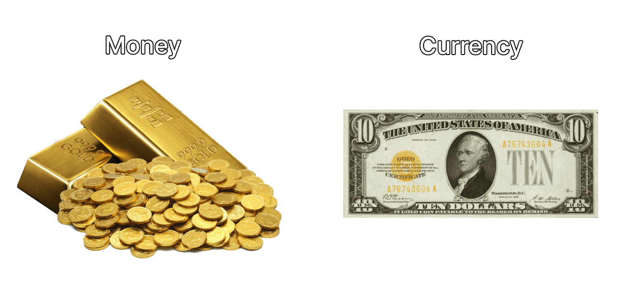 money vs. currency